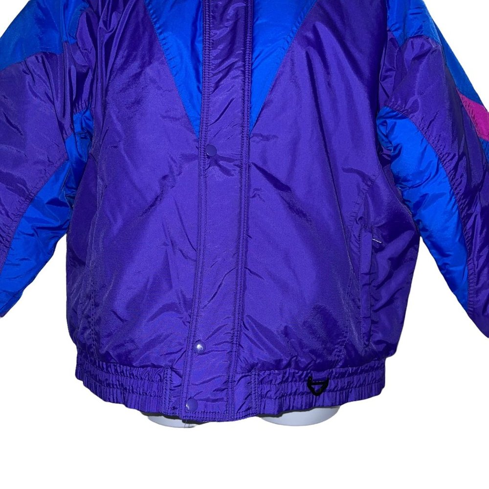 Vintage Steep Slopes Fashion Skiwear Colorblock Winter Ski Snow Gear Coat XL - Picture 3 of 10